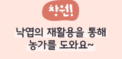 ⏩ (창원) 낙엽의 재활용을 통해 농가를 도와요~ _김수연 명예기자